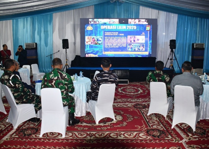 Danrem 044/Gapo Vicon Bersama Kapolri, Pantau Situasi Kamtibmas Jelang Tahun Baru 2026