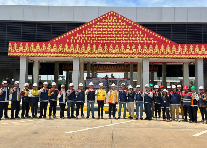 Sebelum Difungsionalkan Tol Palembang-Betung, Hutama Karya Bersama ATI Tinjau Kesiapan Layanannya