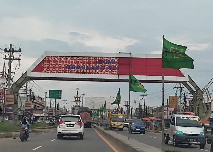 Gerbang Perbatasan Banyuasin - Palembang Selesai Dibangun, Terlihat Lebih Khas