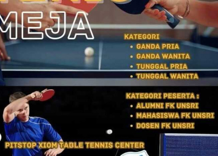 90 Dokter Ikuti Turnamen Tenis Meja Dies Natalis FK Unsri ke-61