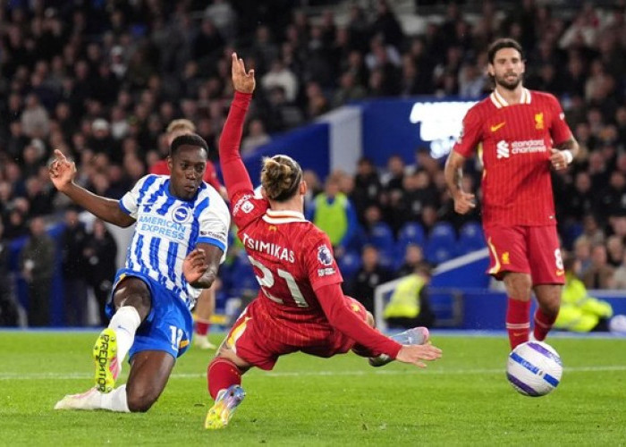 Liga Inggris 2024-2025 - Pertarungan Sengit Tersaji, Liverpool Kalah 2-3 dari Brighton