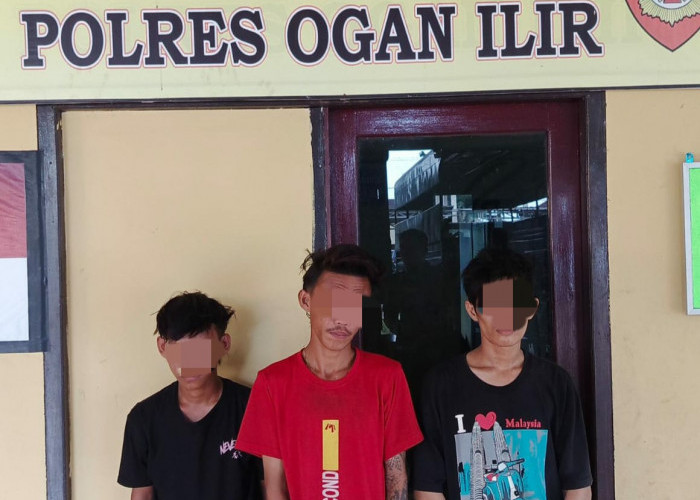 Tiga Terduga premanisme, Pelaku Pungli di Simpang Palem Raya Diamankan Polres Ogan Ilir 