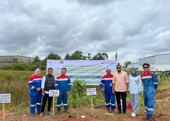 Penghijauan, 1.500 Pohon Di Tanam Lokasi Sumur Migas Ramba Field Muba