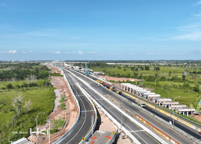 Progres Konstruksi Tol Palembang – Betung Struktur dan Rest Area  Capai 52%