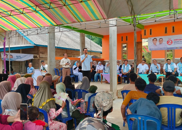 Muchendi Sambangi Pedamaran Timur, Ingatkan Masyarakat Dalam Memilih 