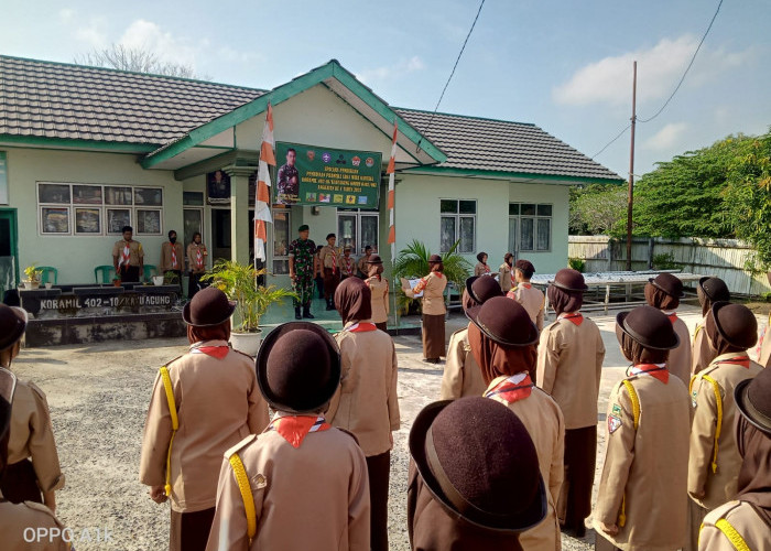 Pembukaan Latihan Pertama Kepramukaan Saka Wira Kartika Koramil 402-10/Kayuagung