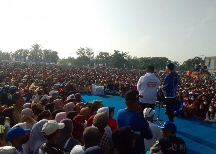 Ribuan Warga Antusias ikut Senam Bersama Demokrat, Minta Doa HDCU dan Pasangan MURI Menang