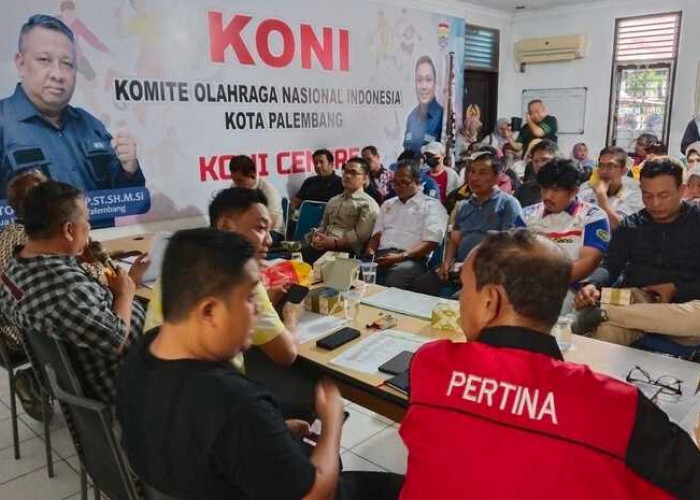 Kumpulkan Ketua Cabor, KONI Palembang Tatap Porprov Lahat 2023
