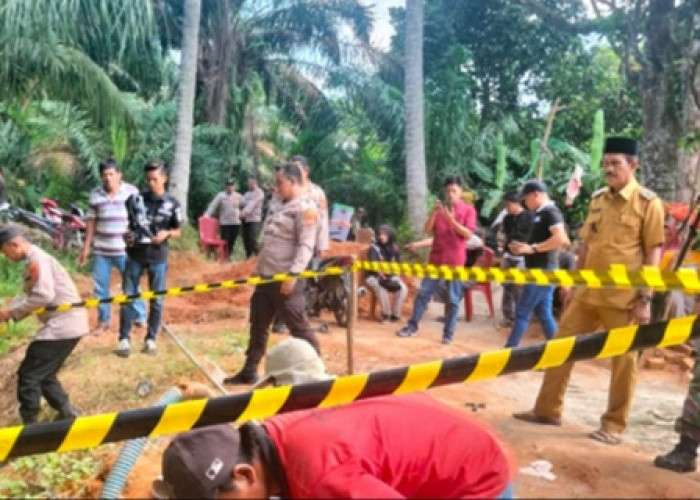 Sumur Bor Diduga Mengeluarkan Gas Muncul di Desa Buluh Cawang OKI