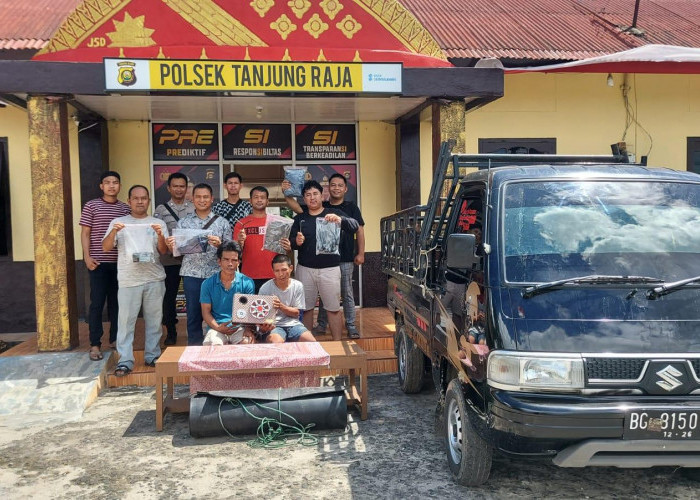 Pelaku Pencurian Mobil Ditangkap Di Rumah Istri Muda , Oleh Tim Rajawali Polsek Tanjung Raja