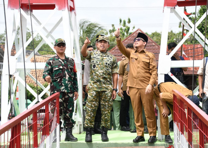 Danrem 044/Gapo Ikuti Launching 200 Jembatan Garuda, Permudah Akses Warga dan Pelajar