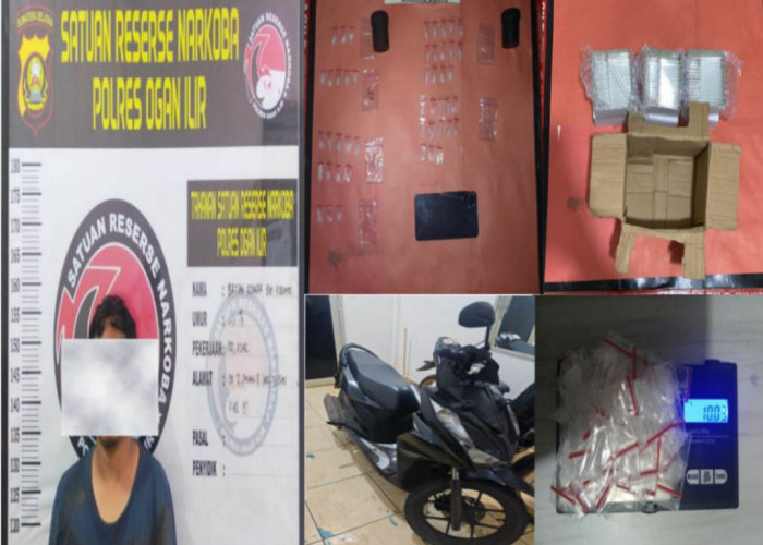 Pengedar Sabu di Pemulutan Ditangkap Satresnarkoba Polres Ogan Ilir