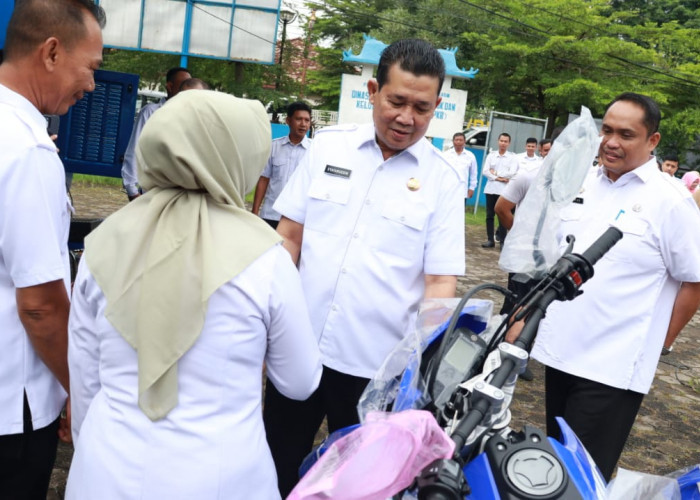 Pemkab Muba Terima Bantuan 16 Kendaraan Operasional dari Kemenduk RI