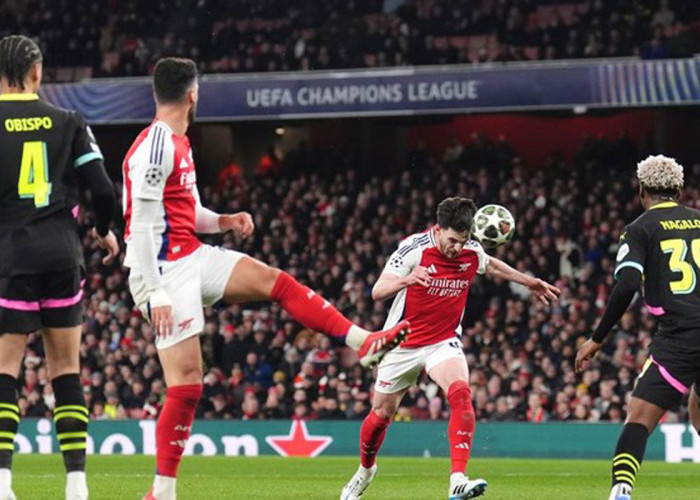 Ditahan Imbang PSV Eindhoven 2-2, Arsenal Melaju  ke Perempat Final Liga Champions