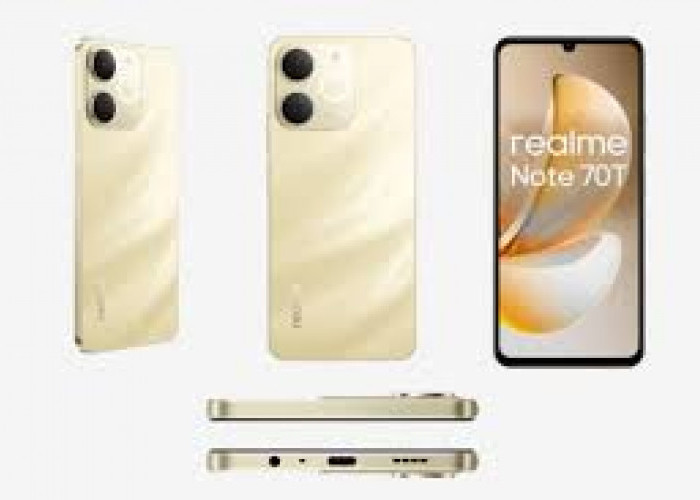 Realme Note 70T  : HP Mid Range, Desain Ramping Dibalut Kapasitas Baterai Jumbo