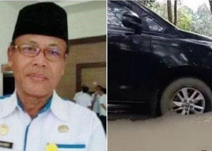 Mobil Dinas yang Viral Terobos Jalan Dicor Milik Kadispora Lubuklinggau 