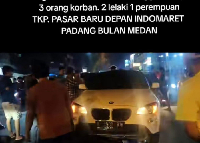 BMW vs Fortuner Balapan di Medan, Penumpang Ojol Tewas Tertabrak