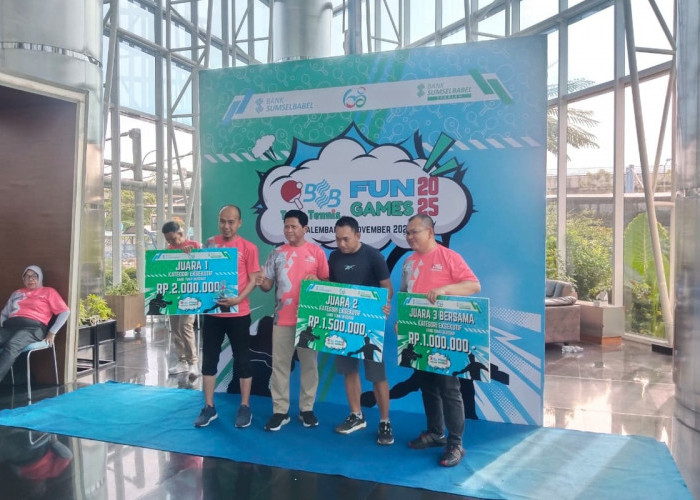 Ini Juara Fun Games Table Tennis Bank SumselBabel 2025