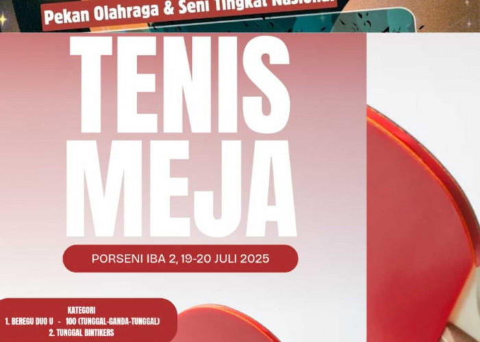 Porseni UIBA II 2025 Gelar Cabor Tenis Meja, 2 Nomor Dipertandingkan