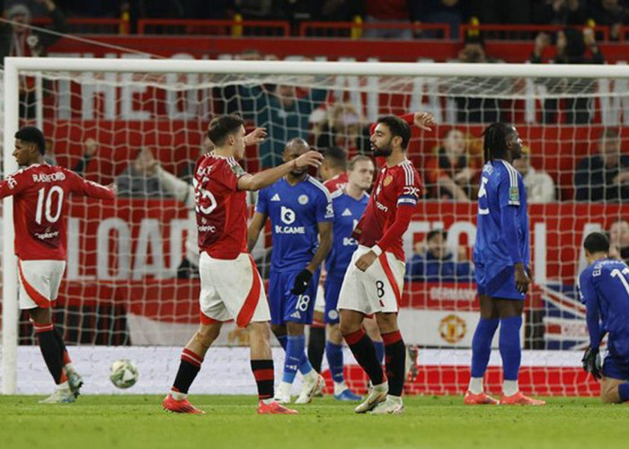 Ditinggal Erik ten Hag, MU Menggila, Leicester Jadi Korban, Dibantai 5-2