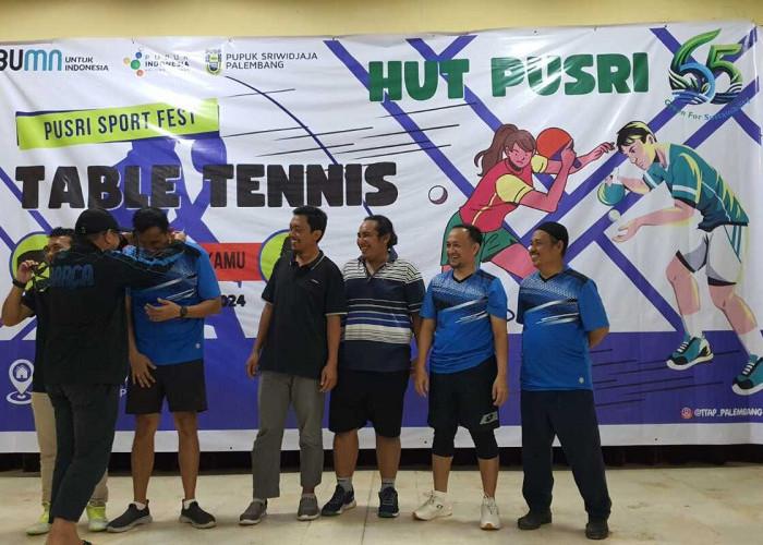 Pusri Def Juara Tenis Meja HUT Pusri ke-65