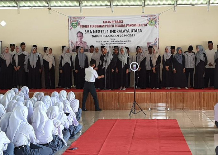 Pelajar SMAN 1 Indralaya Utara Gelar P5