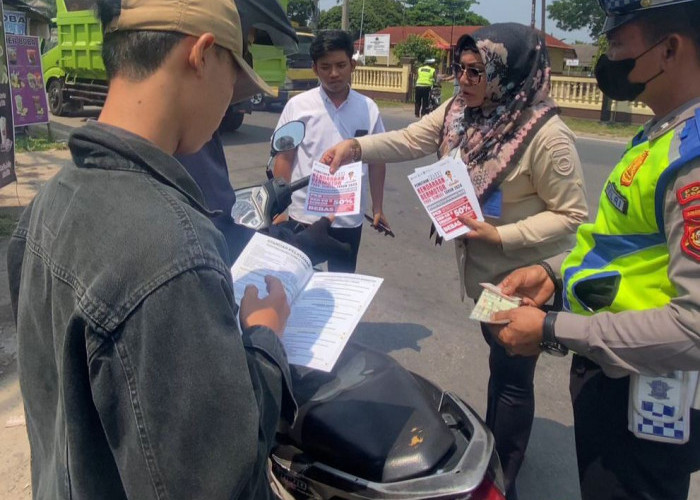 Tim Gabungan Polres Ogan Ilir Berikan Teguran, Edukasi Hingga Tindakan Pengendara