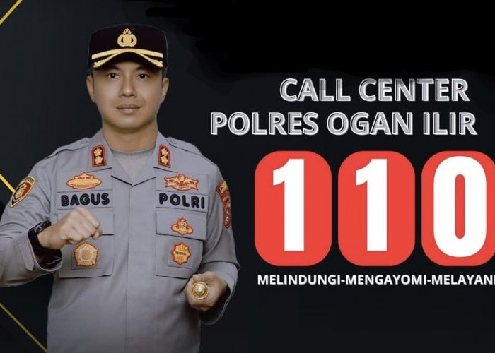 Ada Masalah  Kamtibmas, Telpon ke 110 Polres Ogan Ilir, Bebas Pulsa