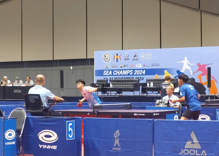 SEA Champs Thailand Table Tennis 2024 - Rafanael Sumbang Poin Pertama untuk Indonesia