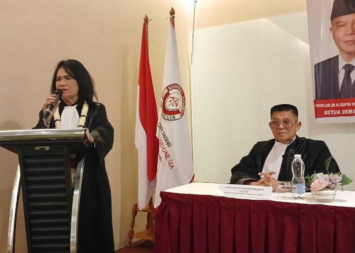 Lantik Calon Advokat KAI Sumsel, ini Pesan Ketum KAI