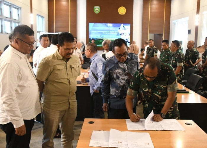 Danrem 044/Gapo Ikuti Rakor Cetak Sawah dan Optimasi Lahan  Sumsel