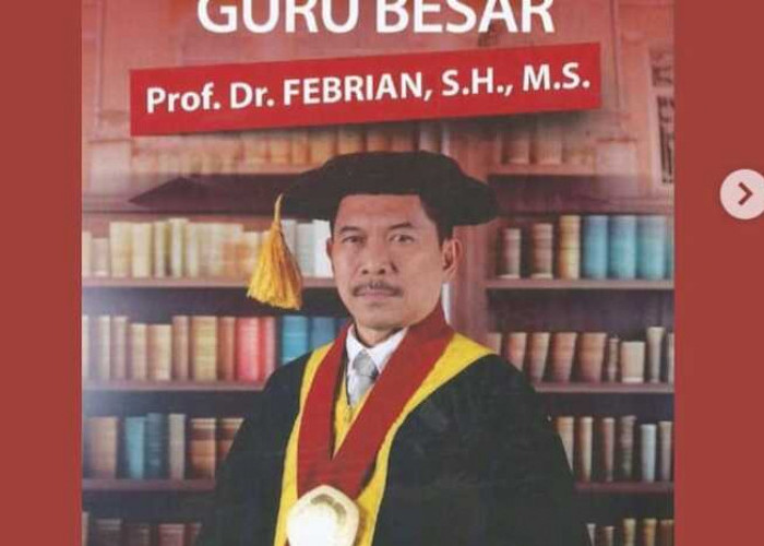 Dekan FH Unsri Jadi Guru Besar, Pengukuhan Sabtu 7 Oktober 2023