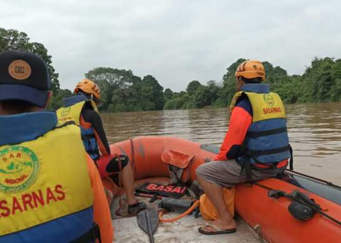Sudah 27 Jam Pencarian, Korban Tenggelam di Sungai Rawas Belum Ditemukan 