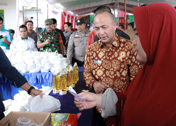 Pemkab Muba Gelar Operasi Pasar, Paket Sembako Dijual Rp91.500