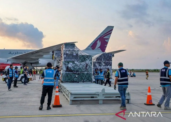 Logistik MotoGP Tiba di Bandara Internasional Lombok