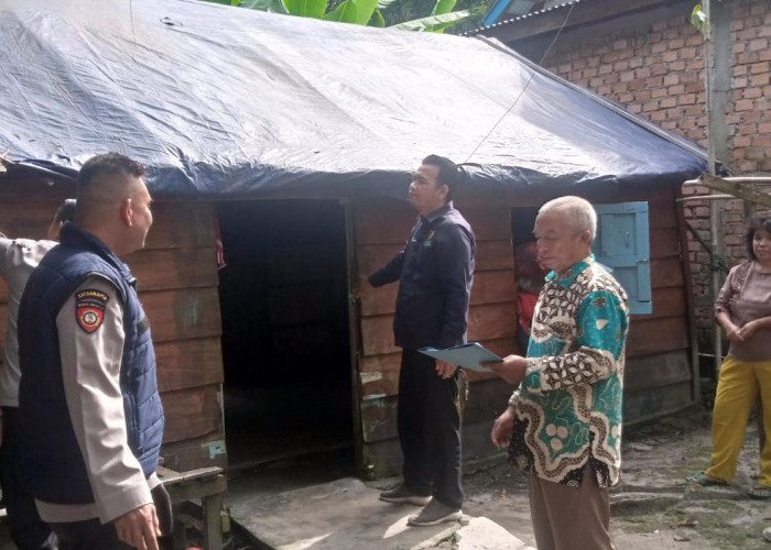 Polres Ogan Ilir dan Baznas  Survey Lokasi Bedah Rumah 