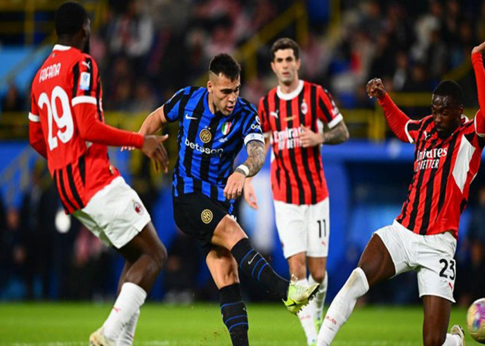 Dramatis... Kalahkan Inter 3-2, AC Milan Juara Piala Super Italia 2024-2025 