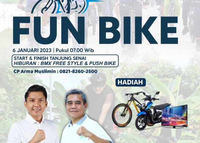 Besok Fun Bike Di Tanjung Senai HUT Ogan Ilir, Rebut Hadiah Sepeda Motor