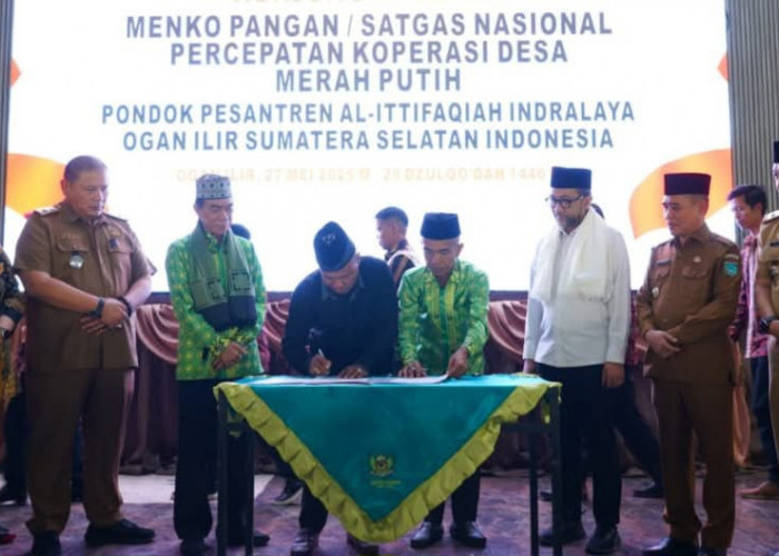 Wakil Bupati Ogan Ilir Menerima Kunker Menko Bidang Pangan di Ponpes Al-Ittifaqiah