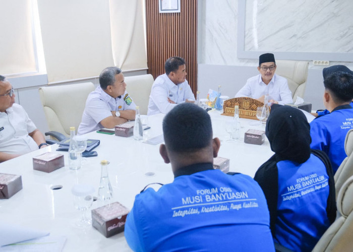 Wakil Bupati Muba Rohman Terima Audiensi Forum Osis Muba