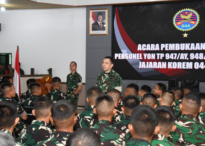 Bimtek Yon TP Korem 044/Gapo, Danrem Fokus pada Peningkatan Kompetensi