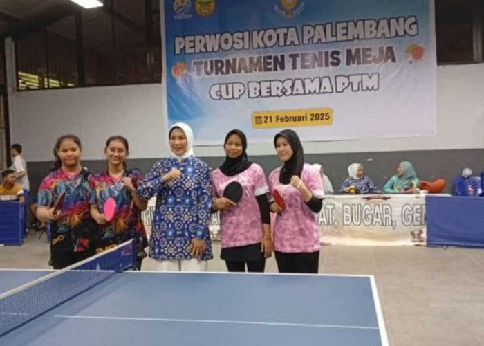 Dhania/Siti Amalia Juara Tenis Meja Perwosi Palembang Cup