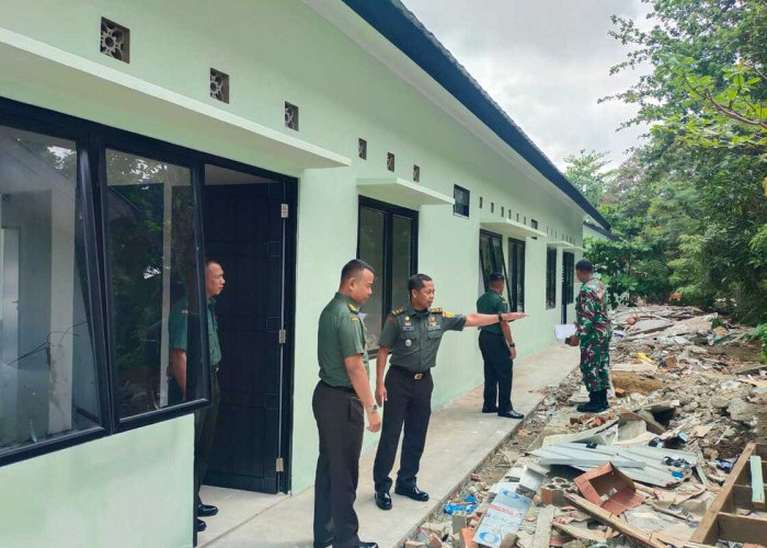 Renovasi Rumah Dinas Kodim 0402 OKI, Kazidam II/Sriwijaya Lakukan Peninjauan