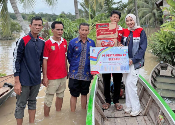 Pertamina EP Berikan Bantuan Korban Banjir di Prabumulih-Muara Enim
