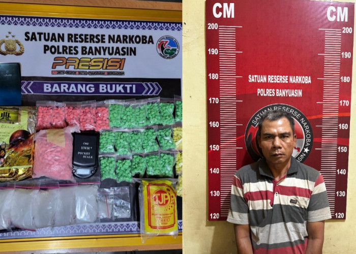 Kakak Kabur, Adik Ipar Ketangkap, Ribuan Gram Sabu Gagal Beredar di Banyuasin