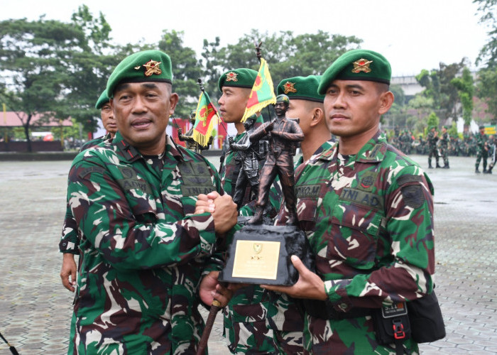 Danrem 044/Gapo Hadiri Upacara Peringatan Hari Juang Infanteri ke-77 Tahun 2025