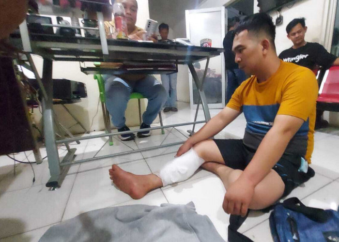 Pencuri Motor Bule Rusia Ditangkap Jatanras Polda Sumsel, Kaki Tersangka Ditembak