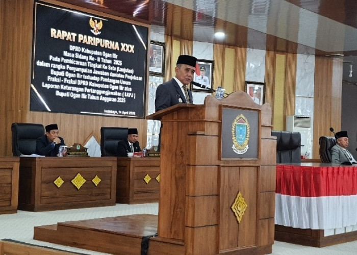 Wabup Ogan Ilir Berikan Jawaban Pandangan Umum  Fraksi 