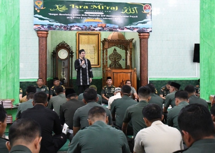 Isra Mi’raj 1447 H, Korem 044/Gapo Perkuat Karakter Prajurit Berakhlak Mulia
