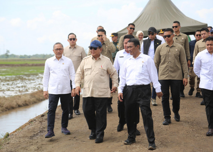 Presiden Prabowo dan Mentan Amran Pimpin Tanam Padi Serentak di 14 Provinsi